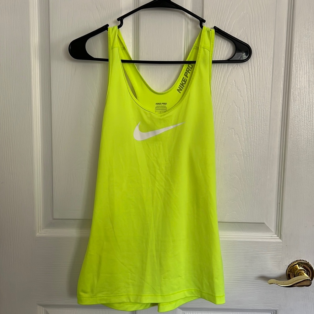 Nike Neon Yellow Dri-FIT Training Tank